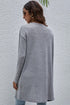 Soft Textured Open Front Long Sleeve Cardigan