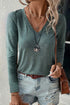 Soft Touch Long Sleeve V Neck Essential Top