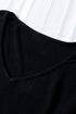 Soft V Neckline Knit Long Sleeve Pullover Top
