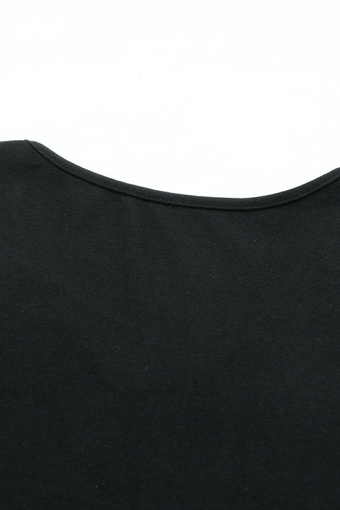 Soft V Neckline Knit Long Sleeve Pullover Top