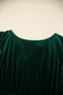 Soft Velvet Shirred Waist Tiered Short Sleeve Maxi Dress