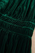 Soft Velvet Shirred Waist Tiered Short Sleeve Maxi Dress