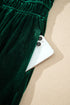 Soft Velvet Shirred Waist Tiered Short Sleeve Maxi Dress