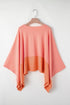 Soft Viscose Blend Patchwork Split Hem Top