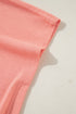 Soft Viscose Blend Patchwork Split Hem Top