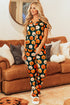 Soft Viscose Graphic Print Button Front Pajama Set