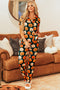 Soft Viscose Graphic Print Button Front Pajama Set