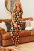 Soft Viscose Graphic Print Button Front Pajama Set