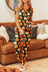 Soft Viscose Graphic Print Button Front Pajama Set