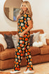 Soft Viscose Graphic Print Button Front Pajama Set