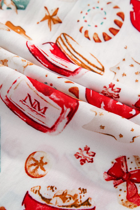 Soft Viscose Novelty Print Long Sleeve Pajama Set