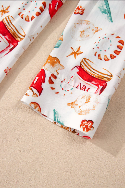 Soft Viscose Novelty Print Long Sleeve Pajama Set
