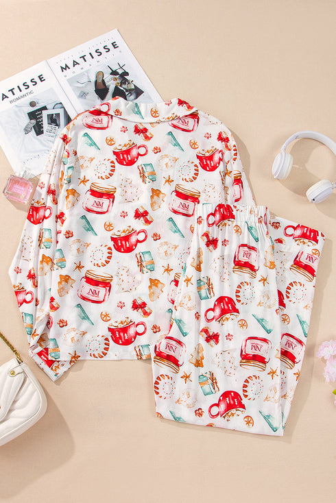 Soft Viscose Novelty Print Long Sleeve Pajama Set