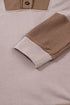 Soft Waffle Knit Panel Button Pullover Hoodie
