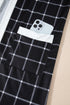 Soft Windowpane Plaid Open Front Knit Cardigan