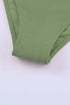 Solid Active Criss Cross Waist Flared Swim Skirt Bottoms