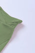 Solid Active Criss Cross Waist Flared Swim Skirt Bottoms