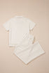 Solid Active Polo Tee Casual Matching Pant Set