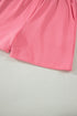 Solid Active Ruffled Sleeve Half Zipped Short Set