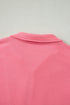 Solid Active Ruffled Sleeve Half Zipped Short Set