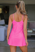 Solid Active Tunic Tank Athletic Shorts Two Piece Dress