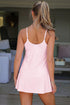Solid Active Tunic Tank Athletic Shorts Two Piece Dress
