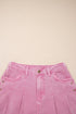 Solid Beaded Side Split Wide Leg Jeans