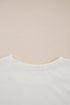 Solid Casual Cropped Tee And Ruffle Short Sets