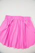 Solid Casual Drawstring Elastic Waistband Lined Tennis Skort