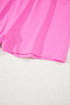 Solid Casual Drawstring Elastic Waistband Lined Tennis Skort