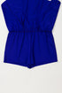Solid Casual Drawstring Elastic Waistband Lined Tennis Skort