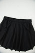 Solid Casual Drawstring Elastic Waistband Lined Tennis Skort