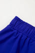 Solid Casual Drawstring Elastic Waistband Lined Tennis Skort