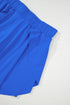 Solid Casual Drawstring Elastic Waistband Lined Tennis Skort