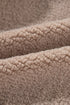 Solid Casual Fuzzy Fleece Zip Front Jacket