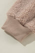 Solid Casual Fuzzy Fleece Zip Front Jacket