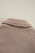 Solid Casual Fuzzy Fleece Zip Front Jacket