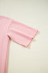 Solid Casual Half Sleeve Cargo Wide Leg Pant Set