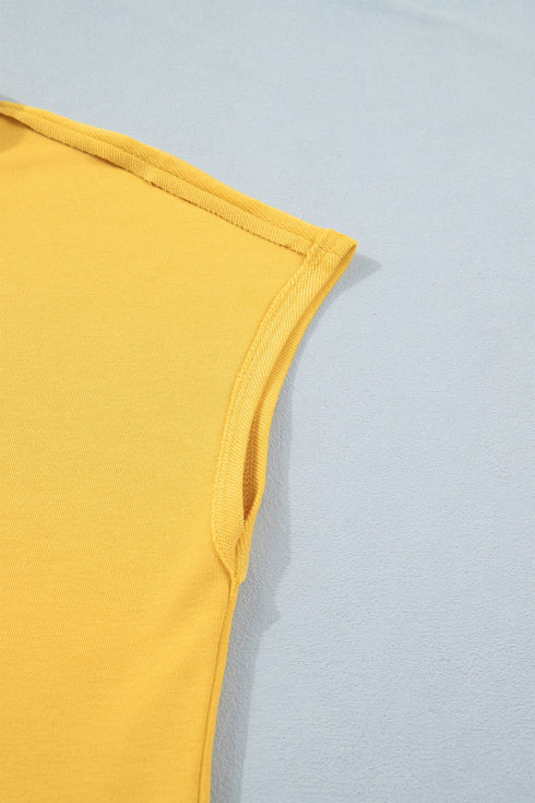 Solid Casual Loose Polo Tee Elastic Waist Short Sets