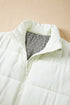 Solid Casual Oversized Stand Neck Puffer Vest