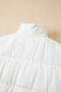 Solid Casual Oversized Stand Neck Puffer Vest