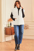Solid Casual Oversized Stand Neck Puffer Vest
