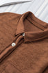 Solid Casual Relaxed Fit Flap Pocket Shirt Jacket
