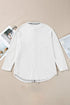 Solid Casual Relaxed Fit Flap Pocket Shirt Jacket