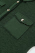 Solid Casual Relaxed Fit Flap Pocket Shirt Jacket