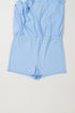 Solid Casual Sleeveless Loop Drawstring Cinched Waist Romper