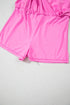 Solid Casual Sleeveless Loop Drawstring Cinched Waist Romper