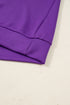 Solid Collared Half Zip Pullover Skirt Loungewear