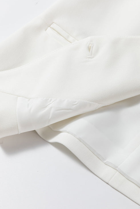 Solid Color Button Up V Neck Suit Vest