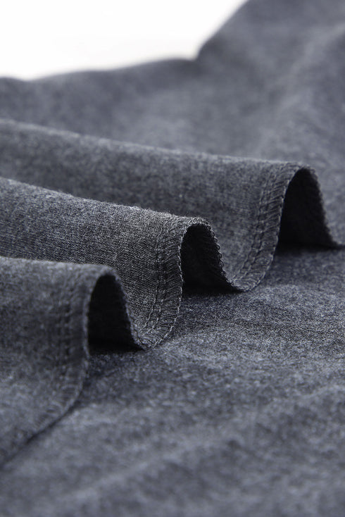 Solid Color Crew Neck Tank Top